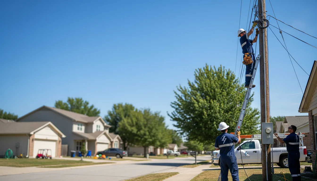 Residential electrician providing installation services in New Memphis, IL